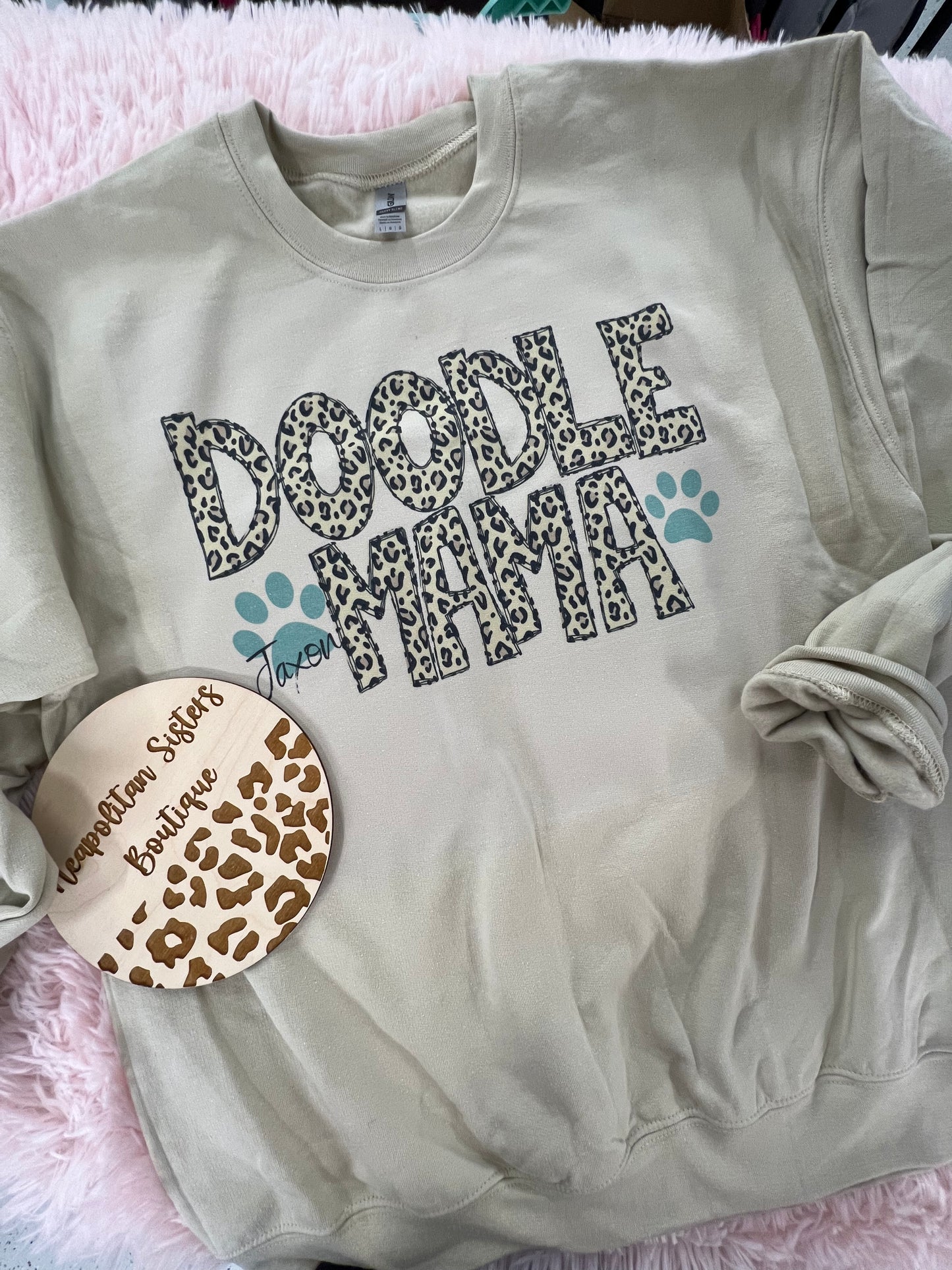 custom dog mom crewneck