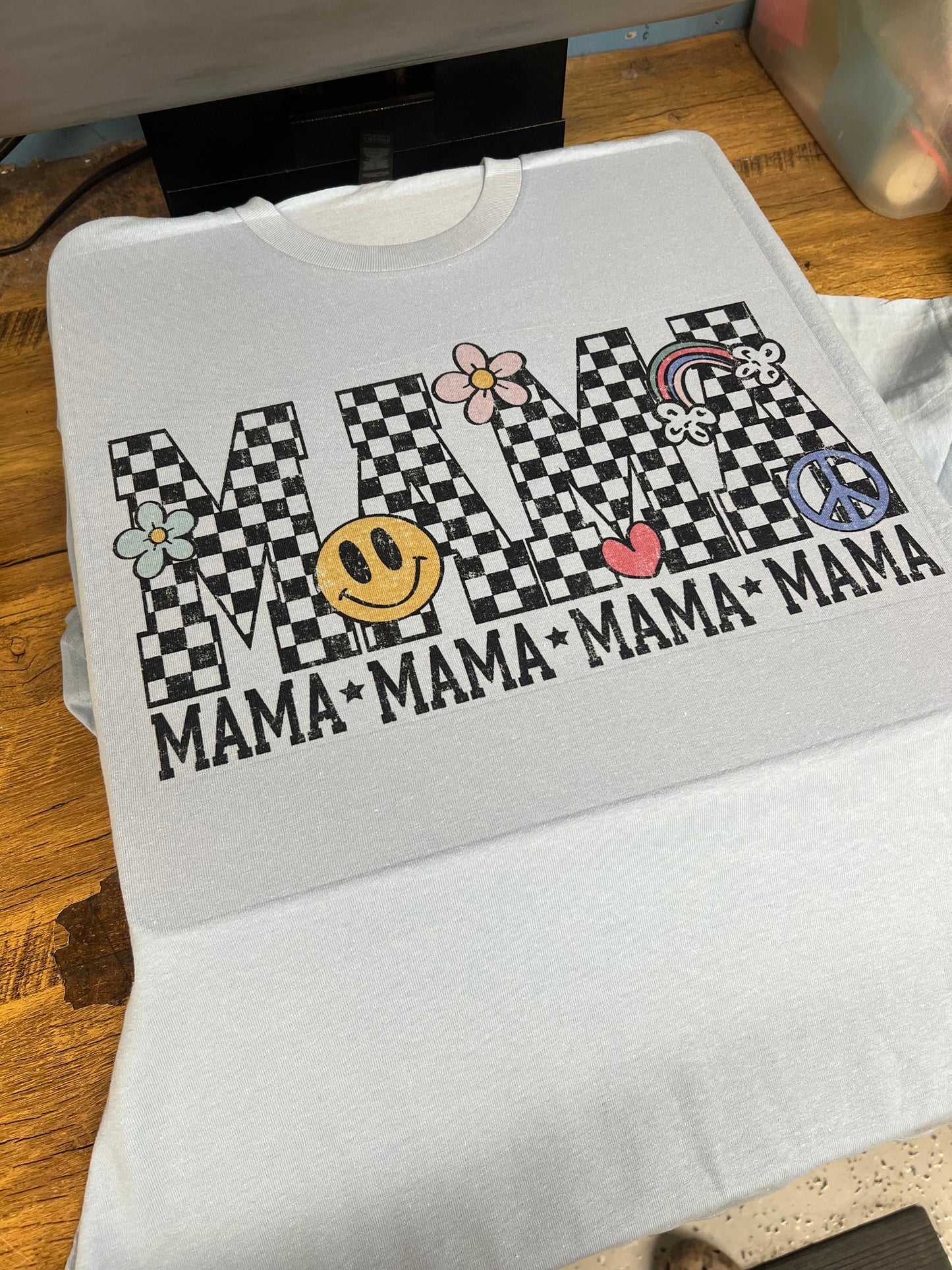 Peace love mama tee
