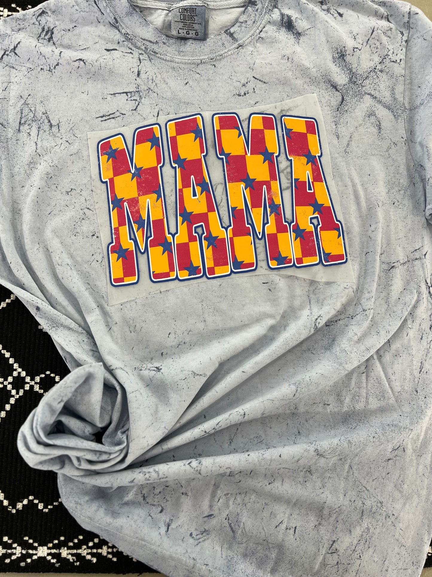 Tie dye comfort colors mama tee