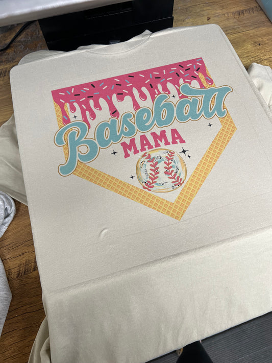 Baseball mama tee