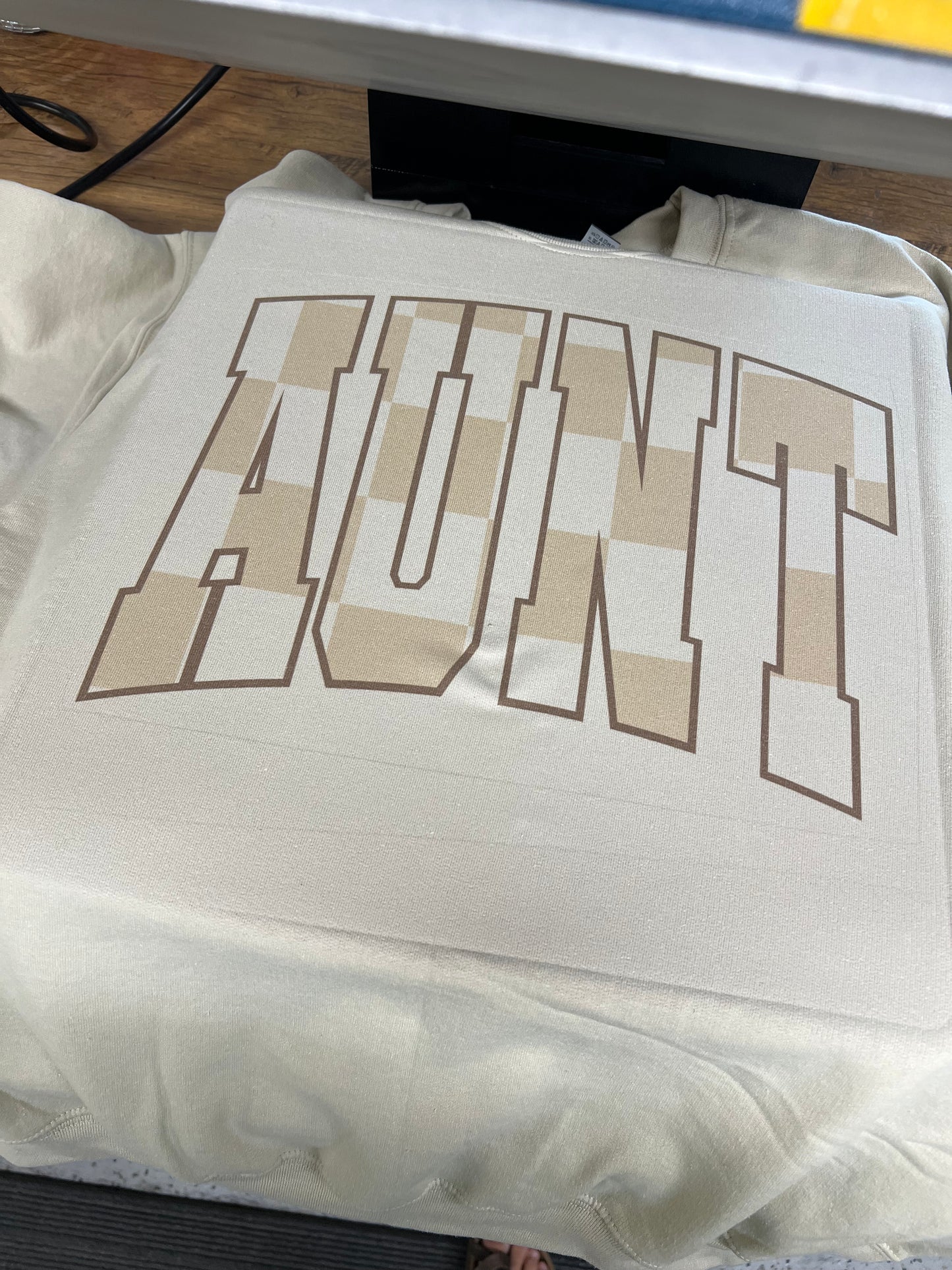 Tan Aunt crewneck