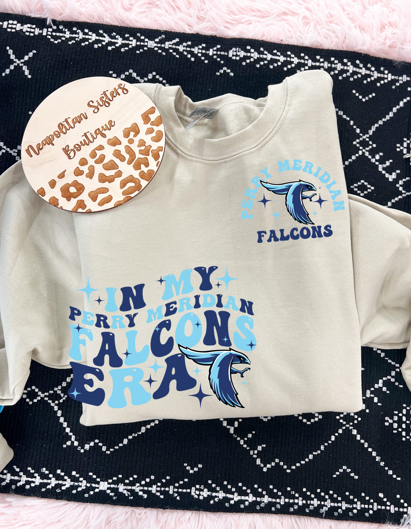 perry meridian falcons era crewneck