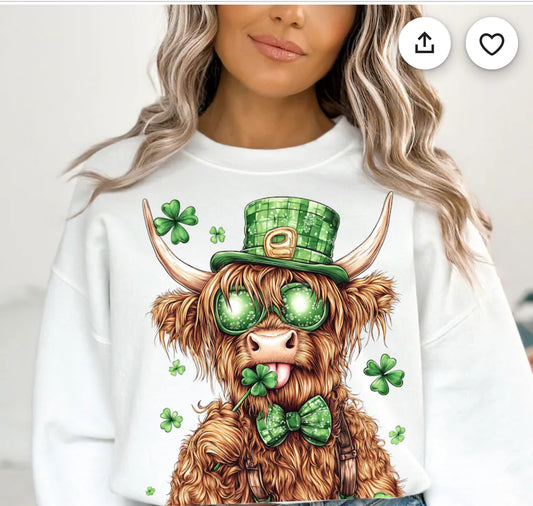 St pattys cow crewneck