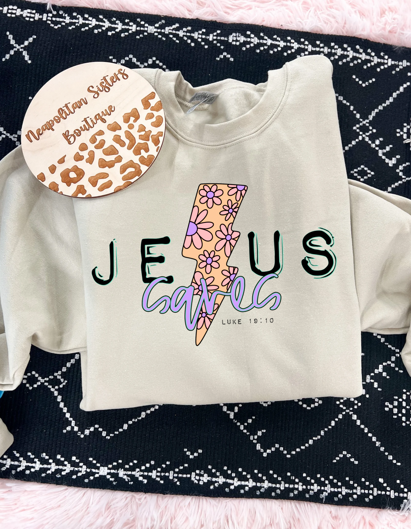 Jesus saves crewneck