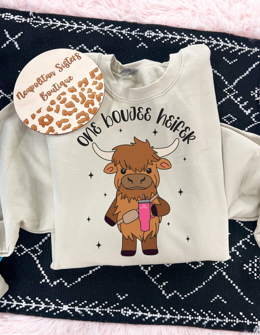 boujee heifer crewneck