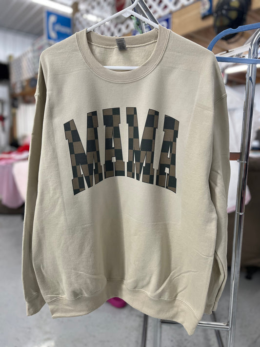 Brown mama crewneck