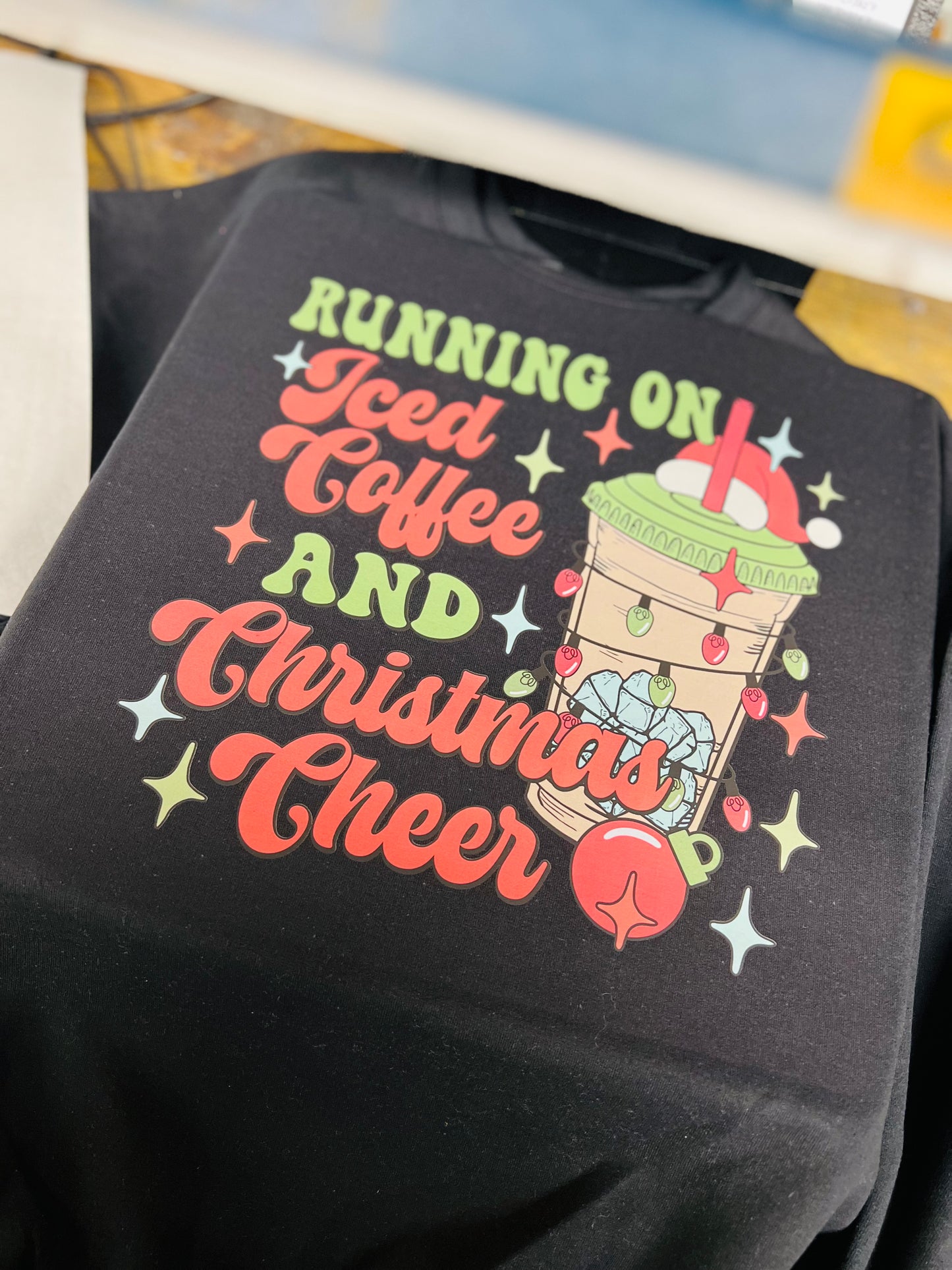 Coffee and Christmas cheer crewneck