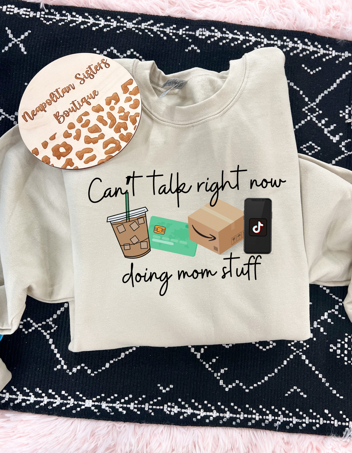 busy doing mom stuff crewneck