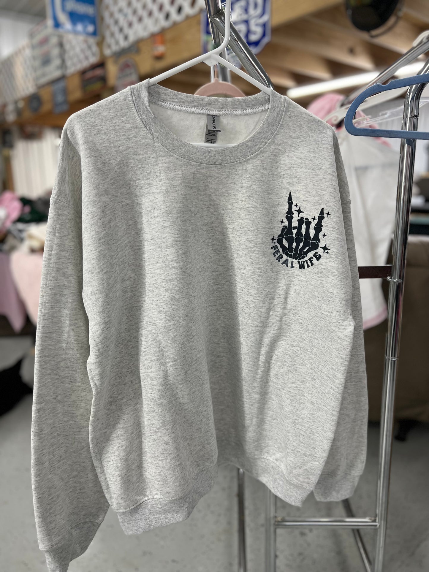 feral wife crewneck