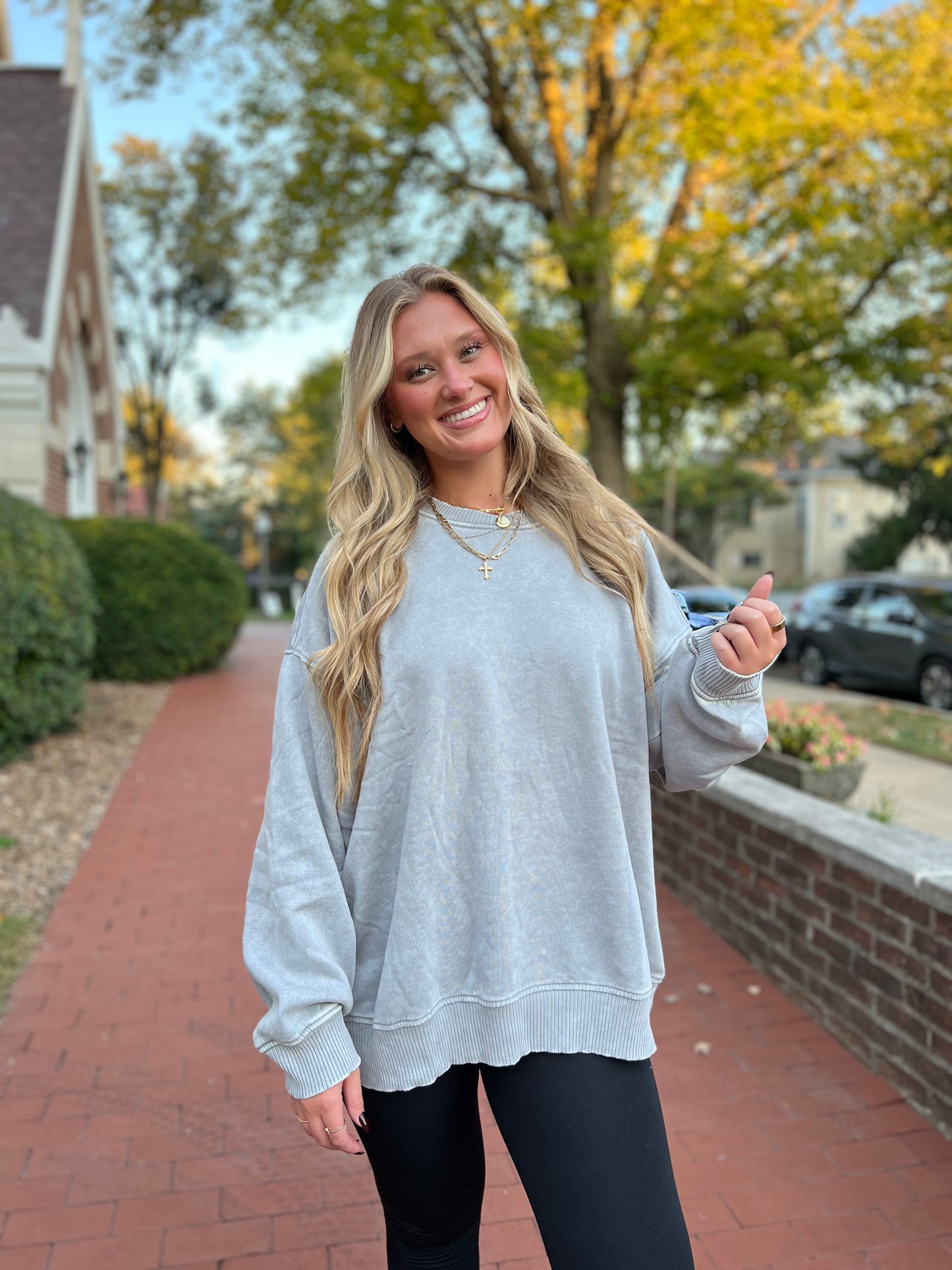 Sleet plus size fleece pullover