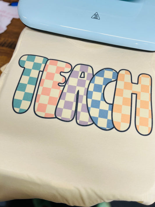 teach yellow tee