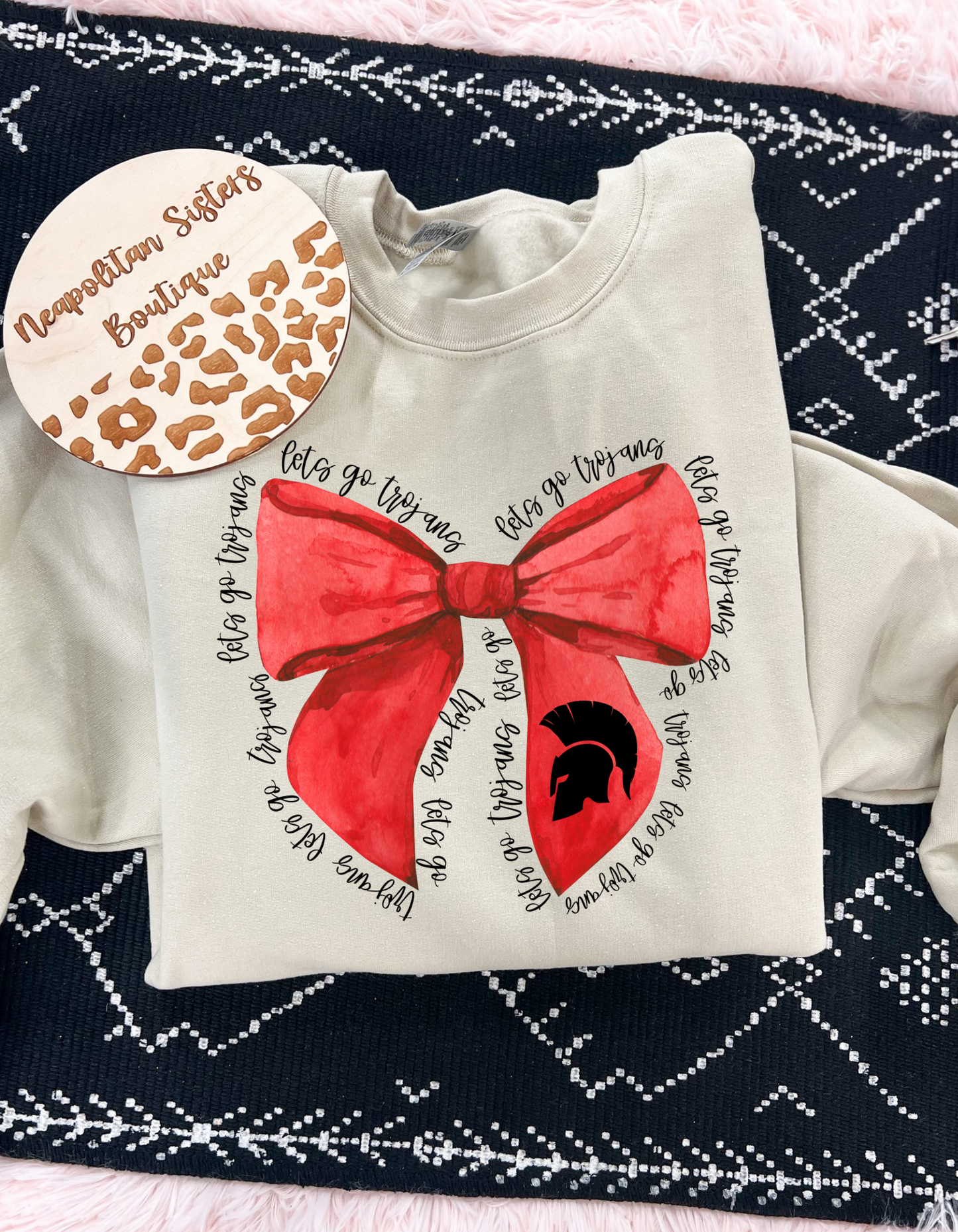 Trojans bow crewneck