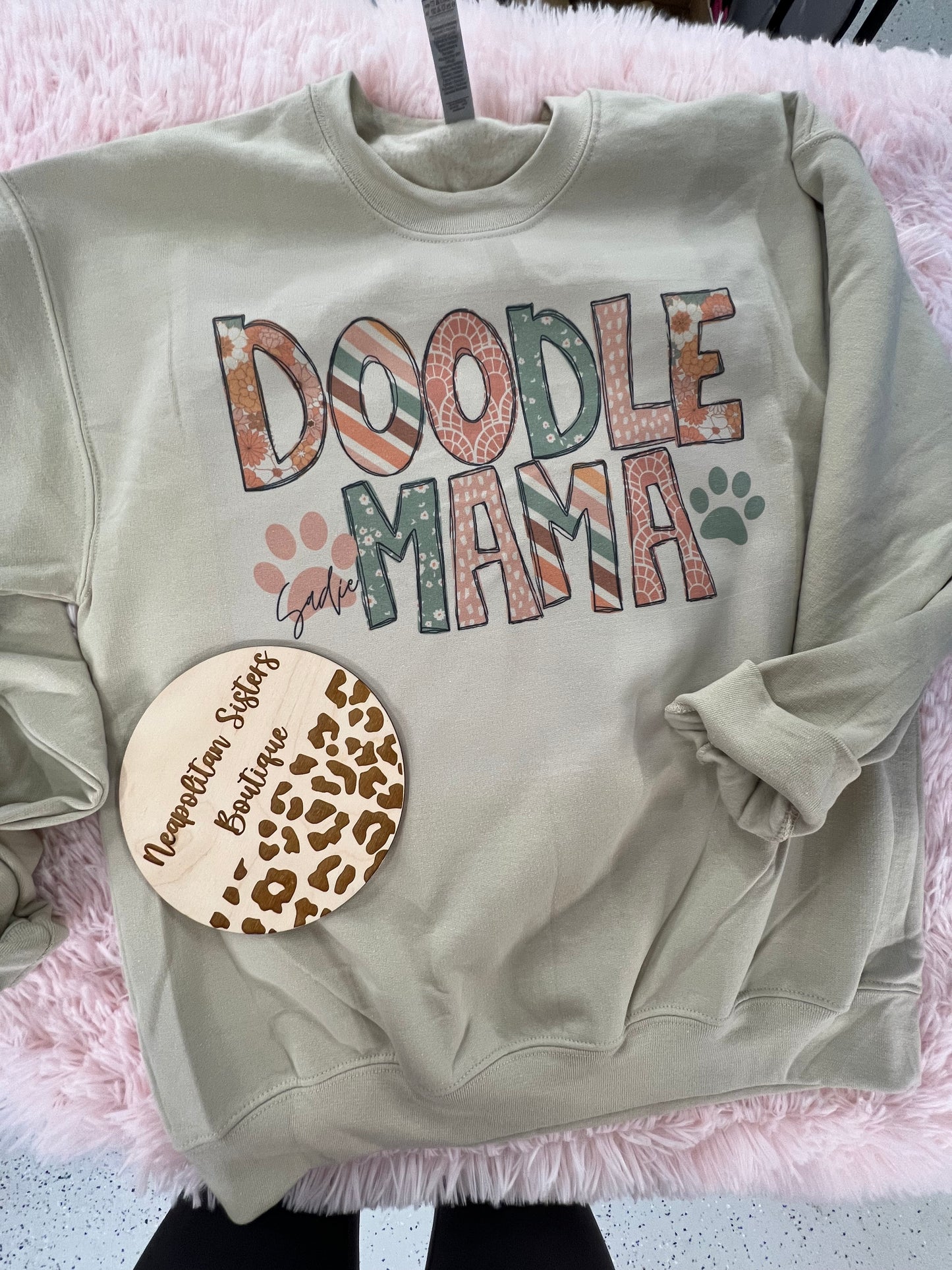 custom dog mom crewneck