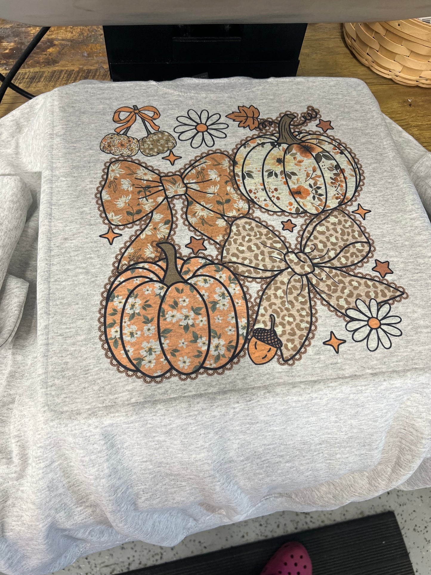 Fall collage crewneck