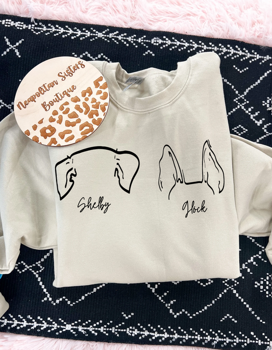 Custom dog crewneck
