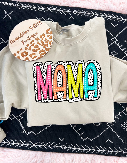 Colorful mama crewneck/tshirt