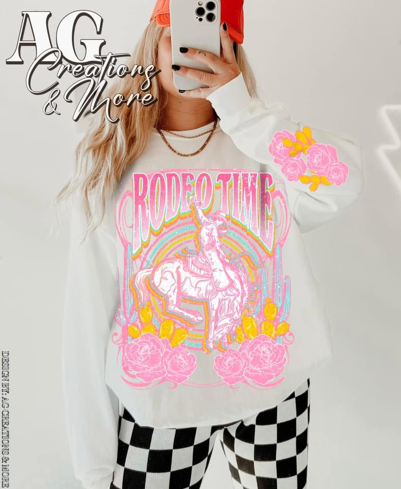Rodeo time floral print