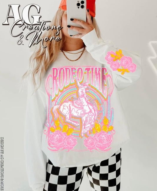Rodeo time floral print