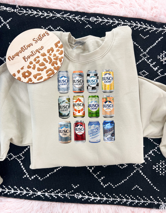 beer collage crewneck