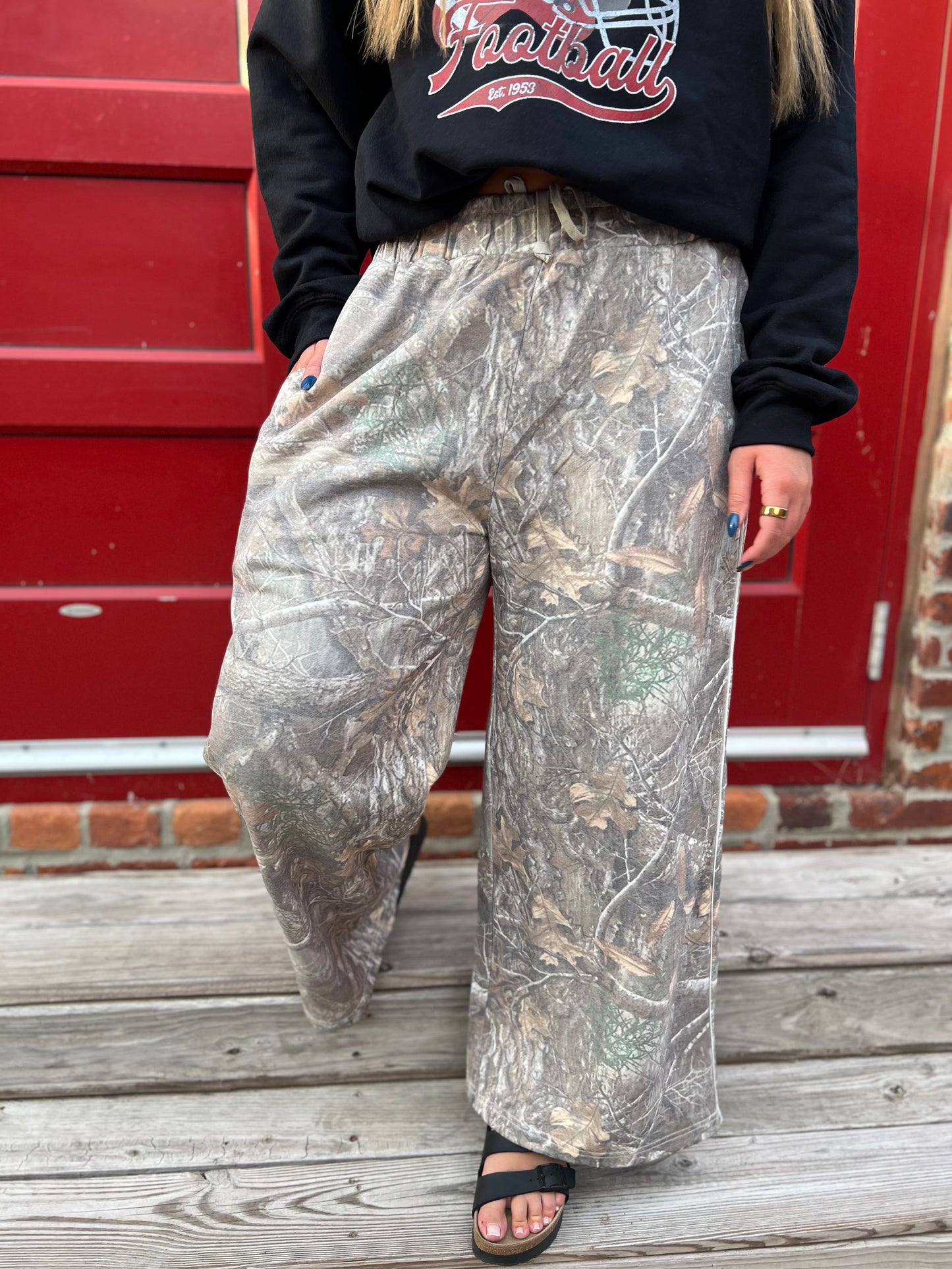 Drift away wide leg joggers