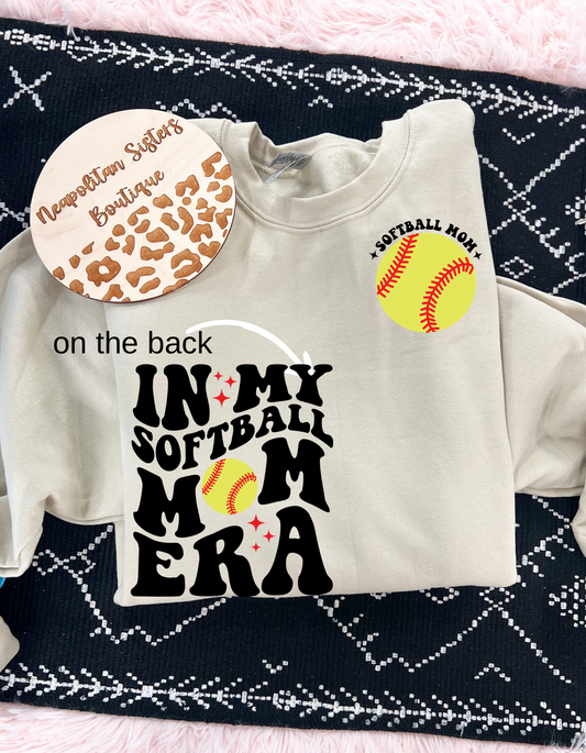softball mom era crewneck