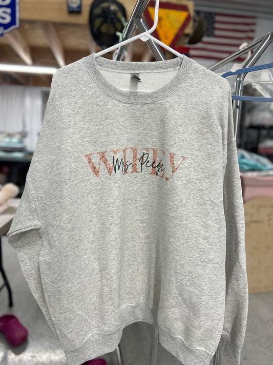 custom wifey crewneck