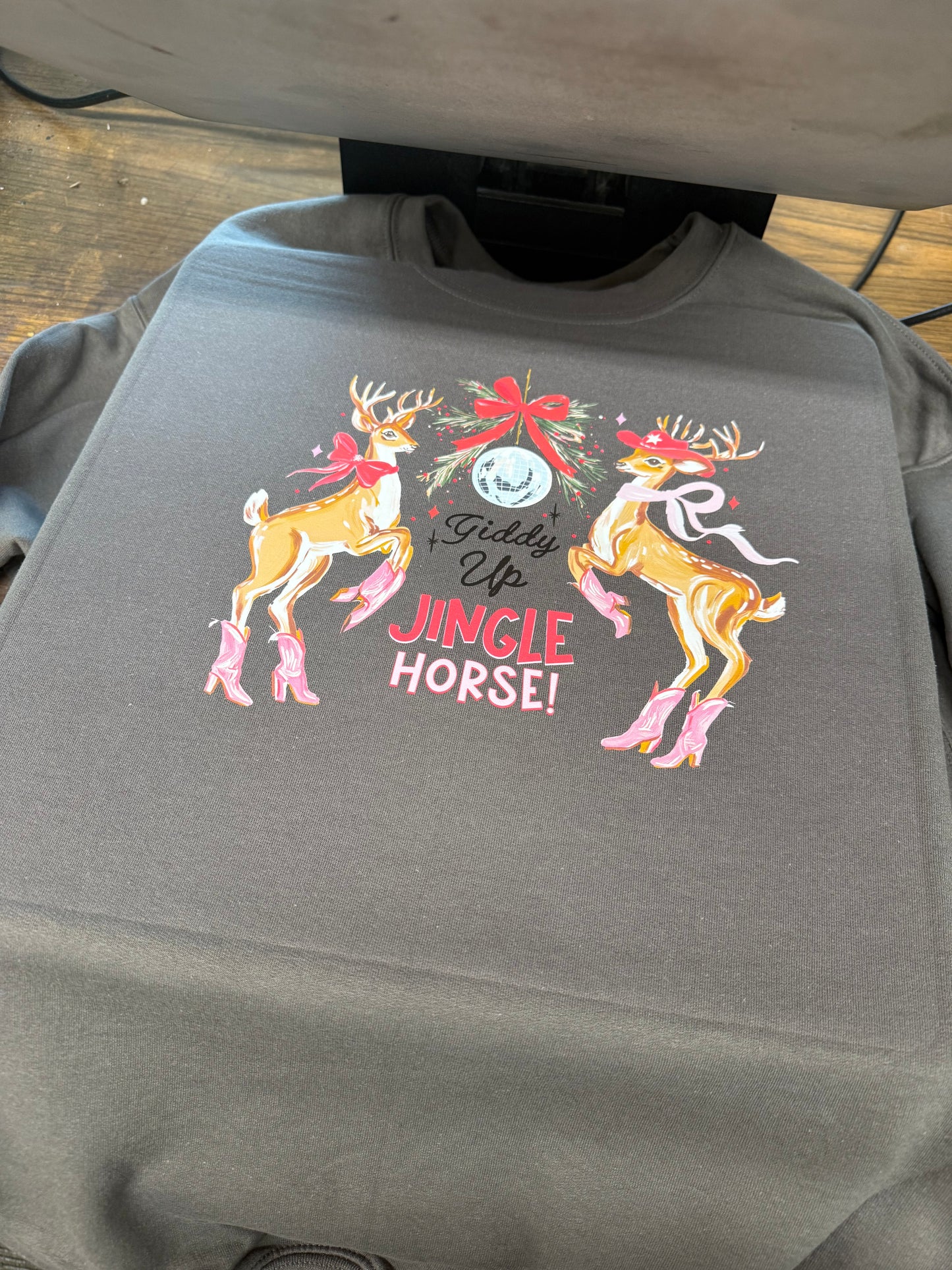 Jingle horse crewneck