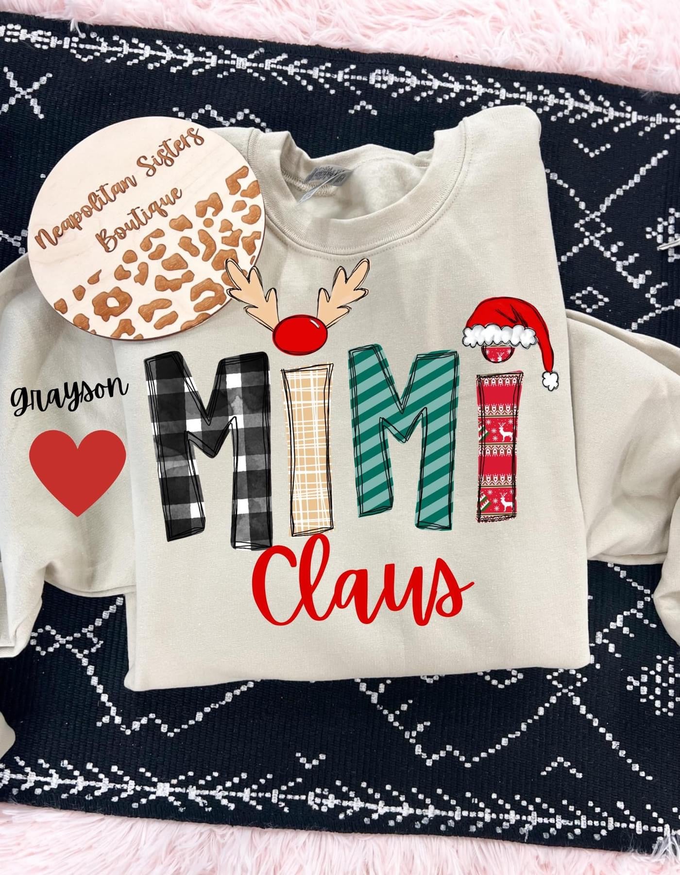 Custom Claus crewneck