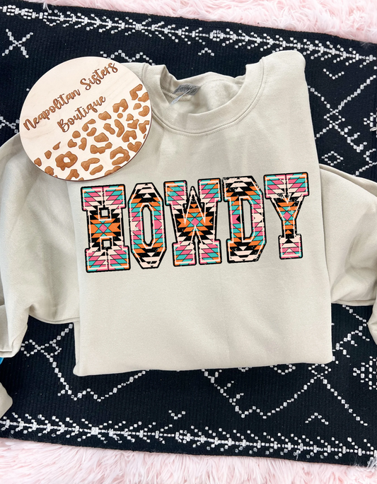 Howdy crewneck