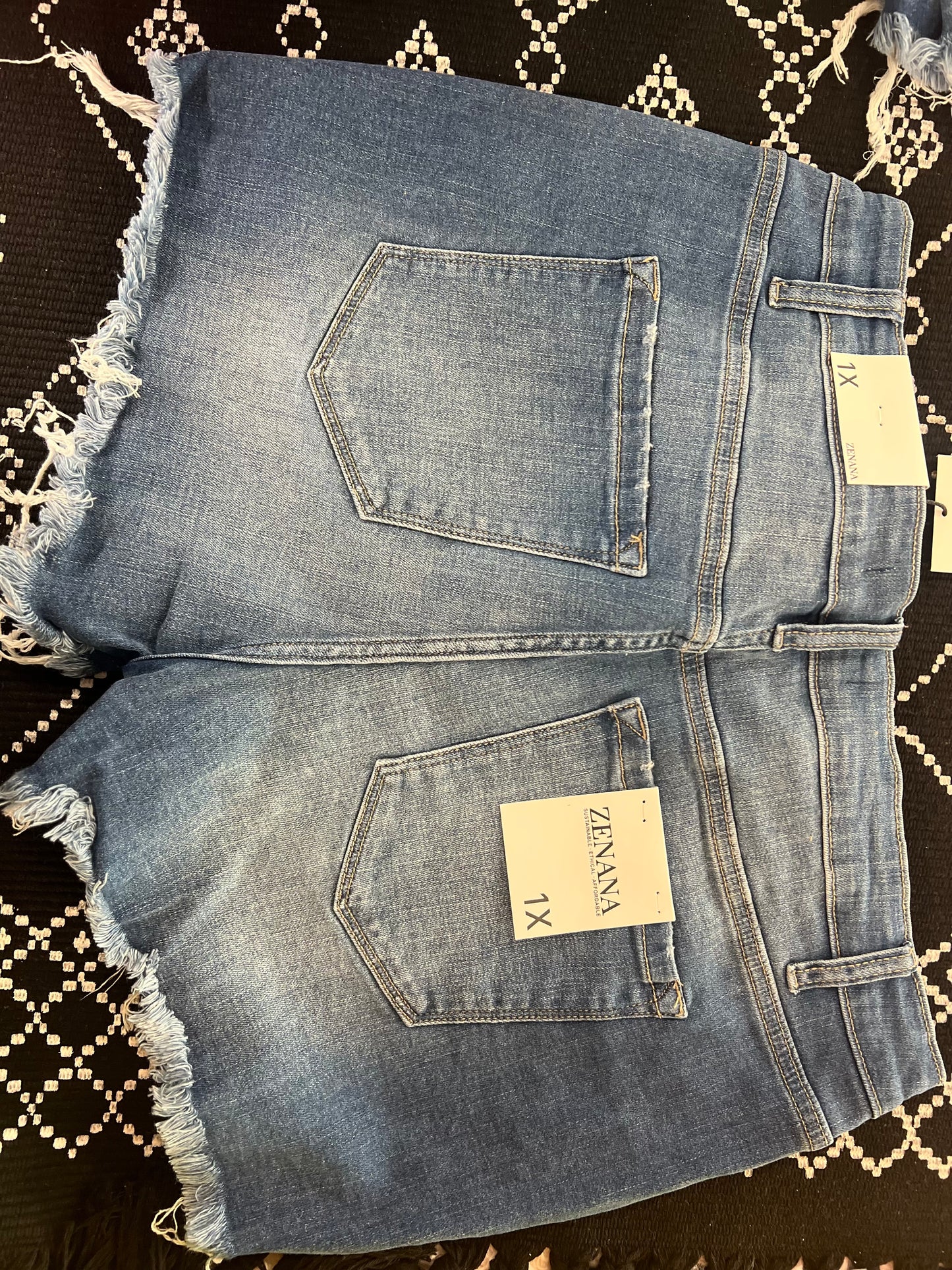 plus size jean shorts