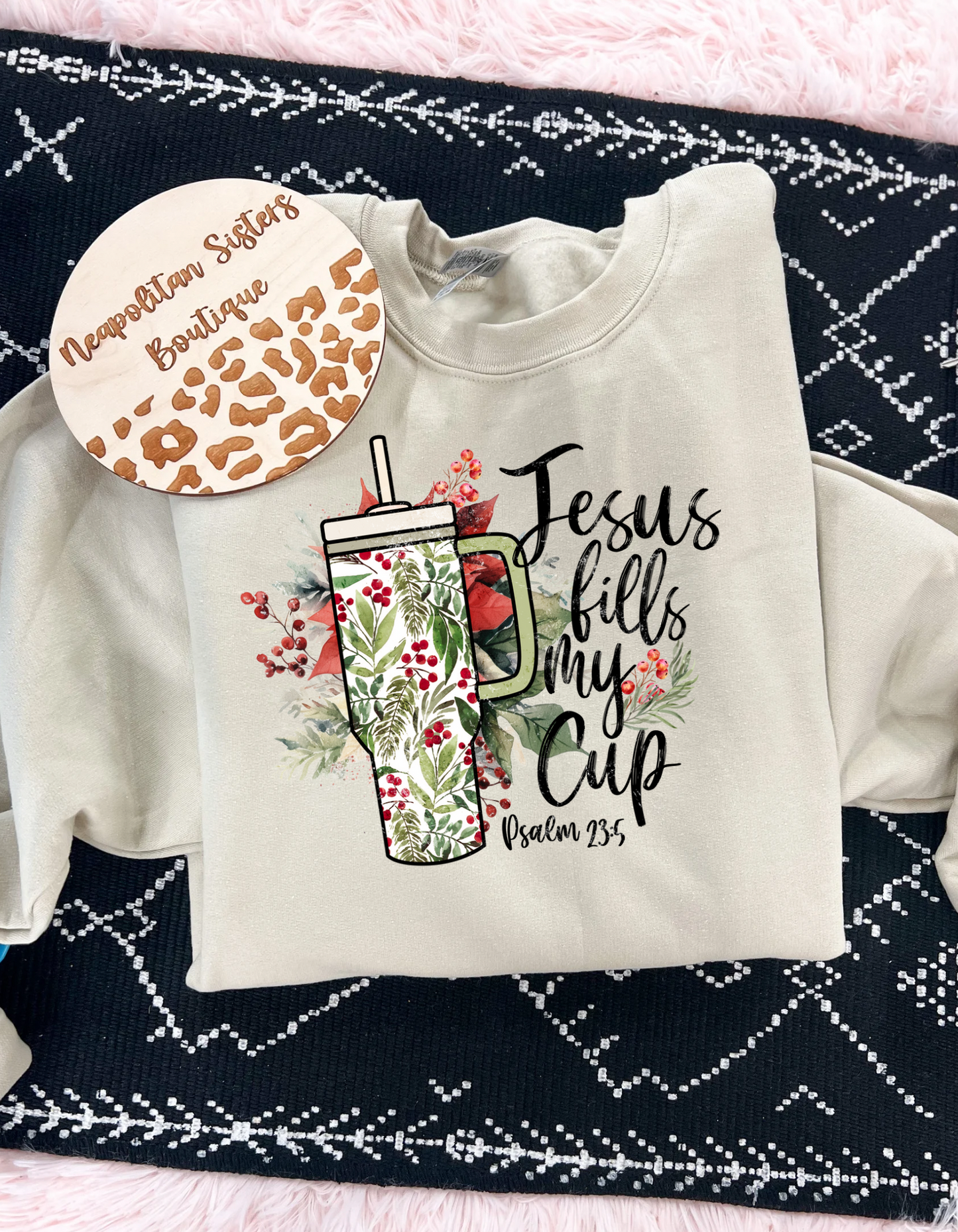 Jesus fills my cup crewneck