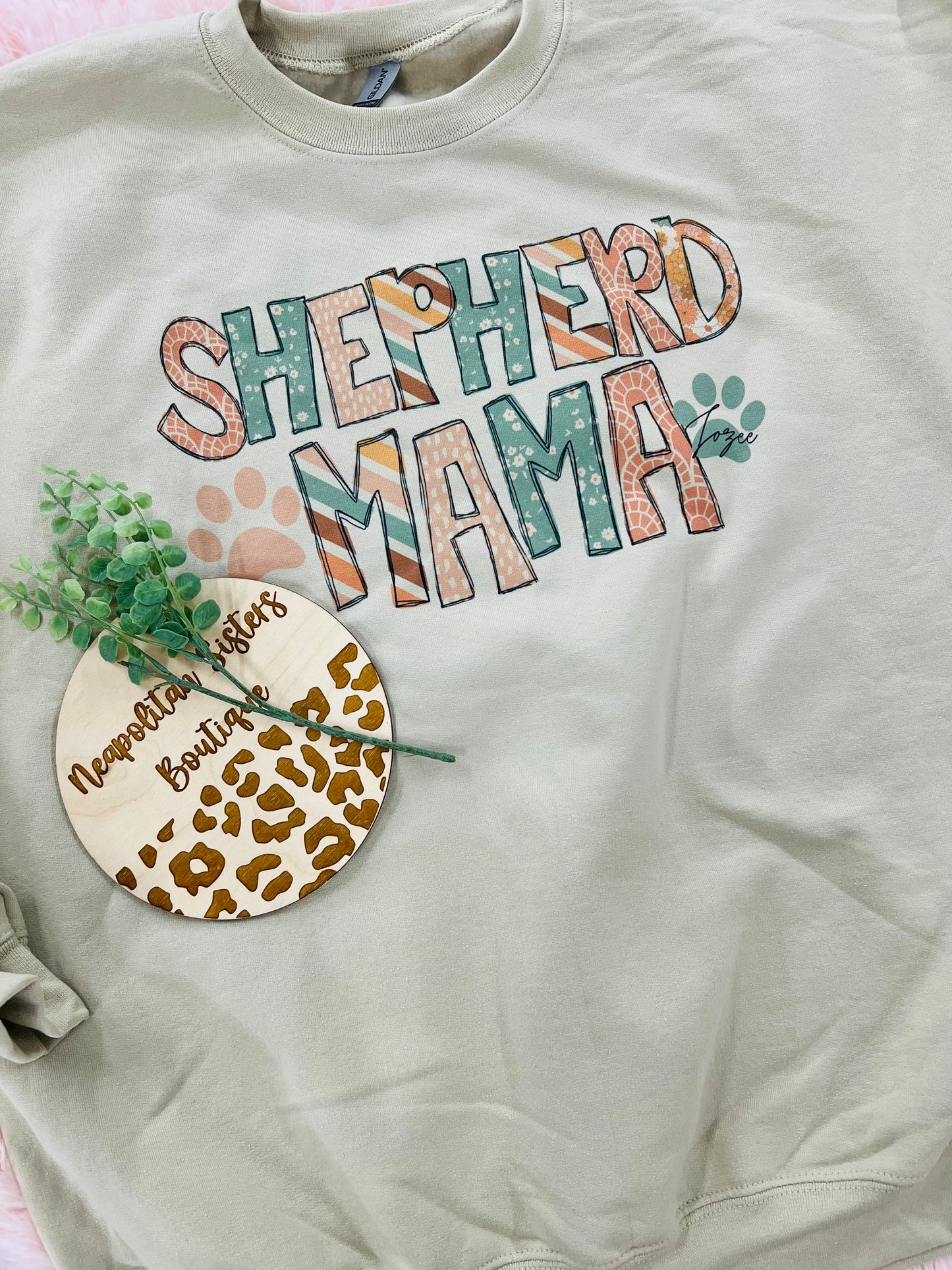 custom dog mom crewneck