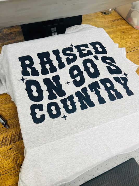 raised on 90s country tshirt