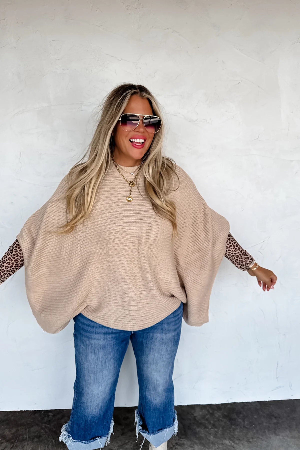Fall meg pullover poncho