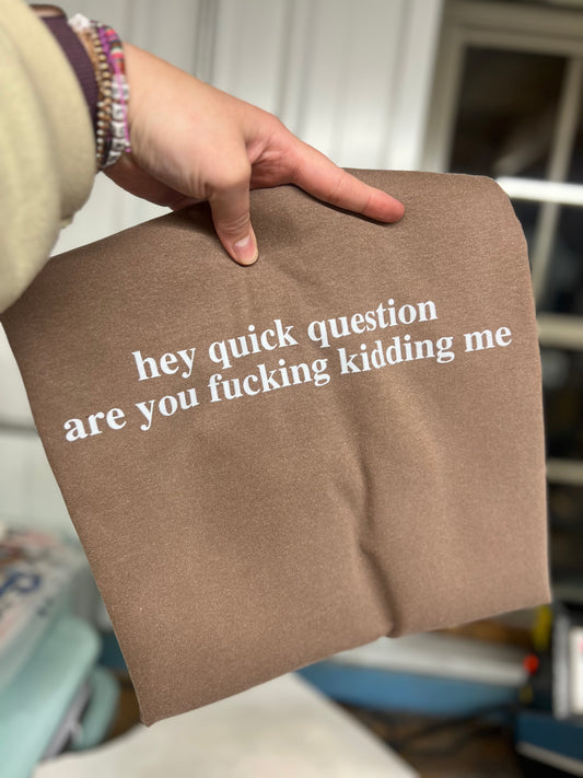 Quick question tee