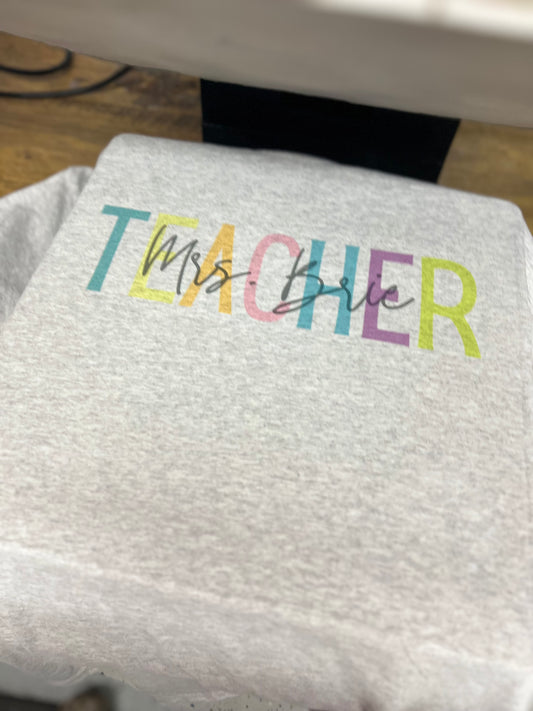 custom teacher tee