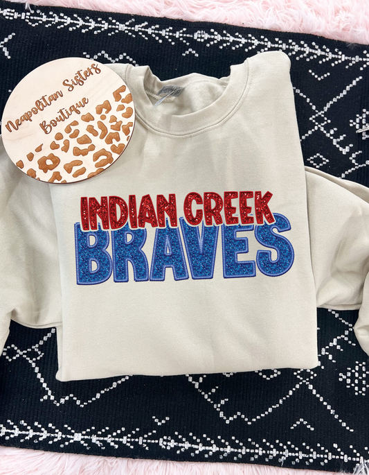 Indian creek braves crewneck