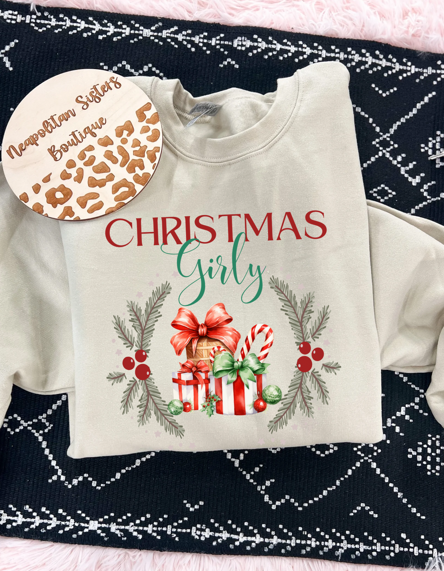 Christmas girly crewneck