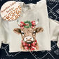 Christmas cow crewneck