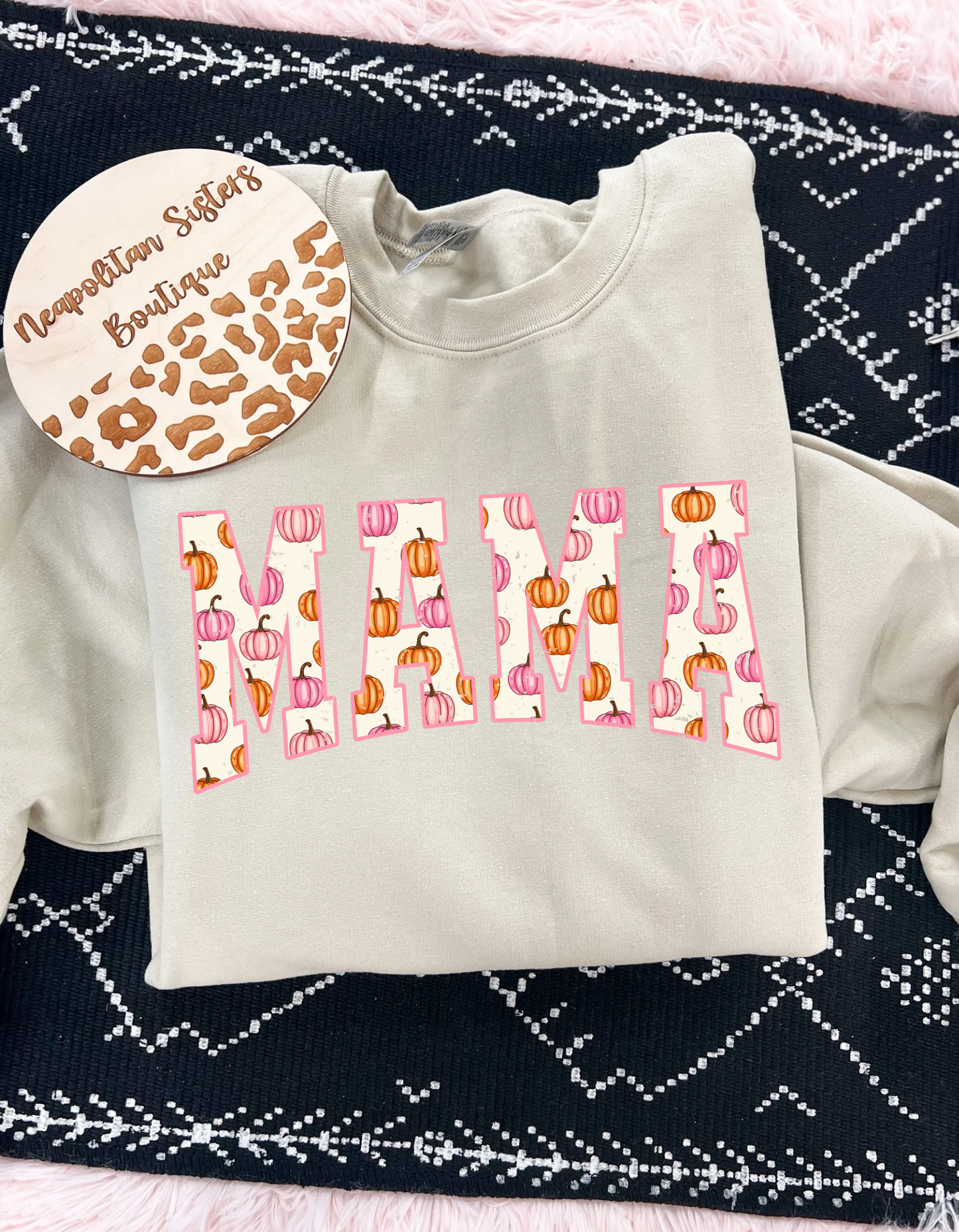 Mama fall pumpkin crewneck