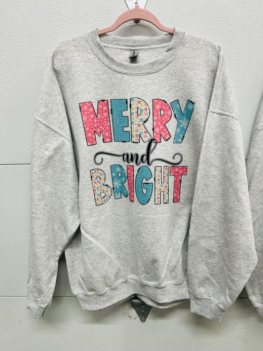 Merry and bright crewneck