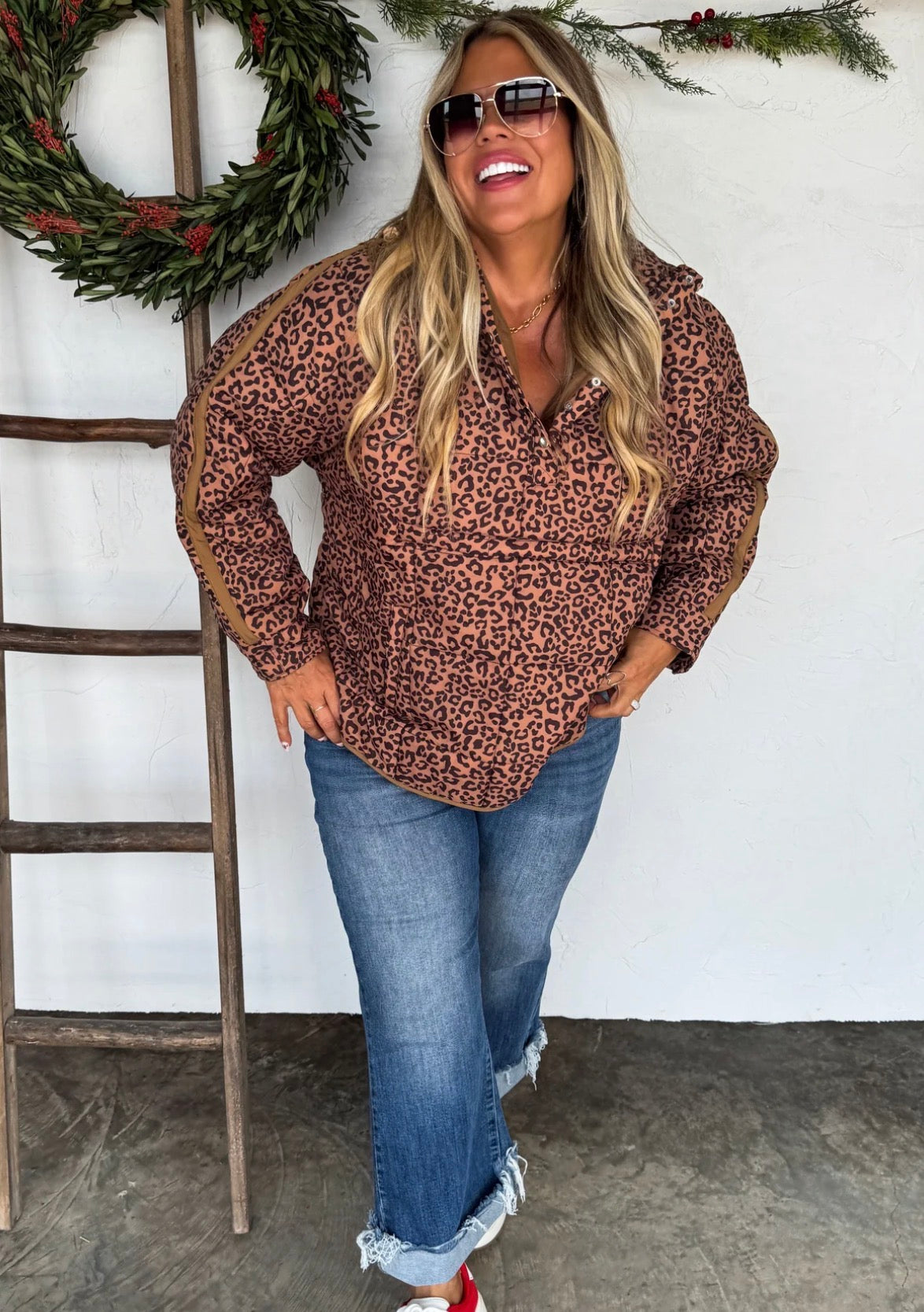 Printed Peyton puffer jacket