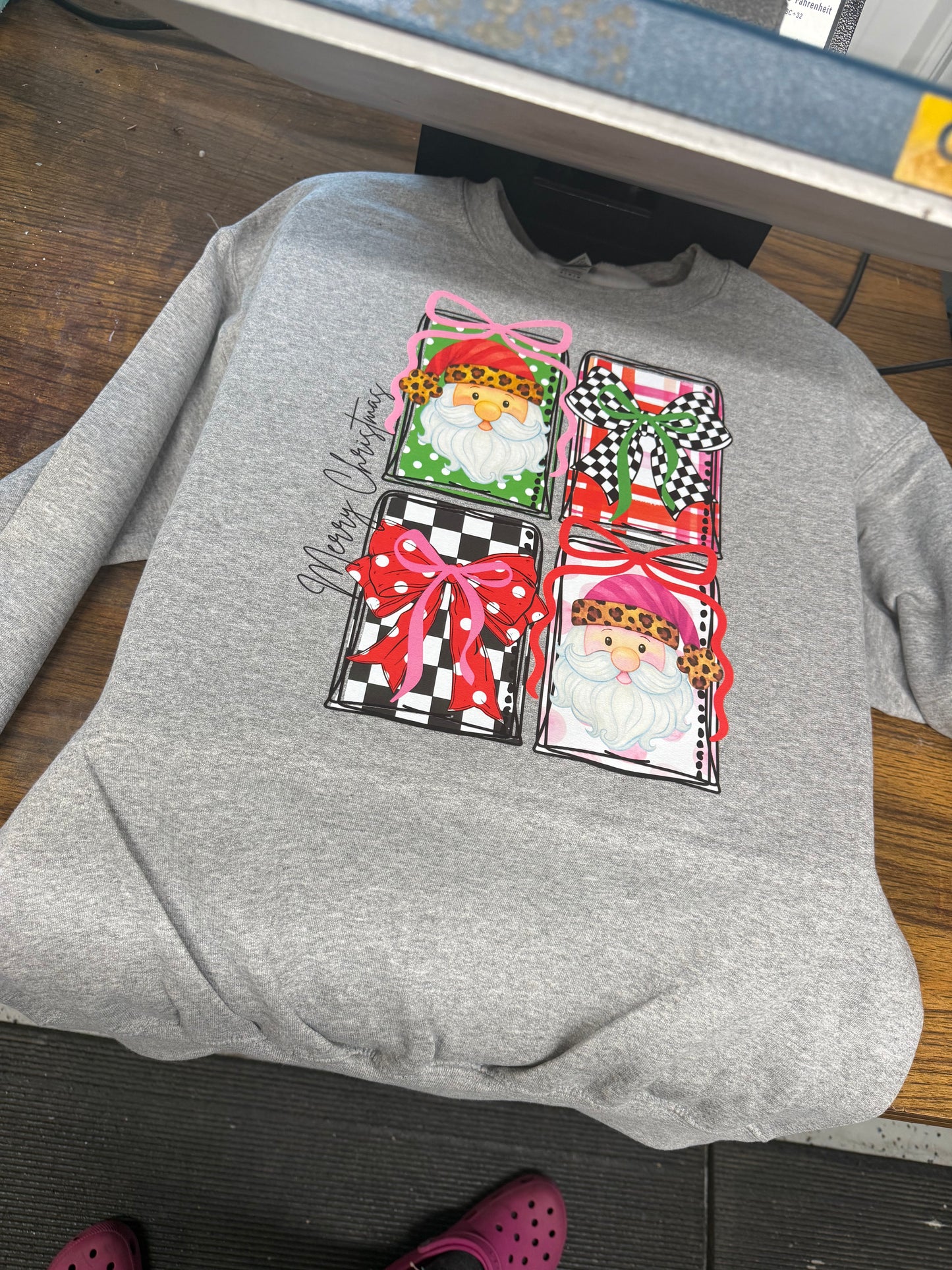 Christmas collage crewneck