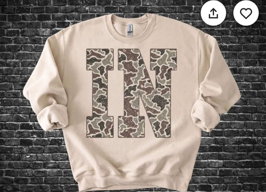 IN crewneck- tan
