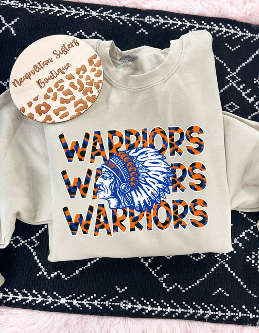 Warrior camo crewneck