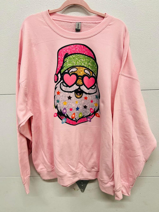 Sparkly Santa crewneck