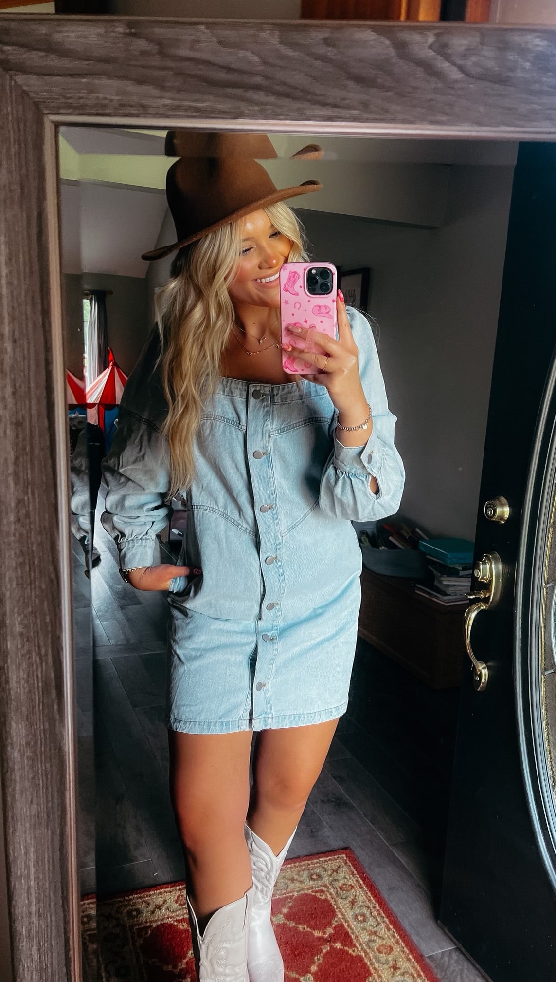 ready to rock n rock denim dress-FINAL SALE