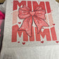 Mimi valentines bow tee/crewneck