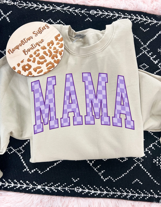 Mama purple crewneck