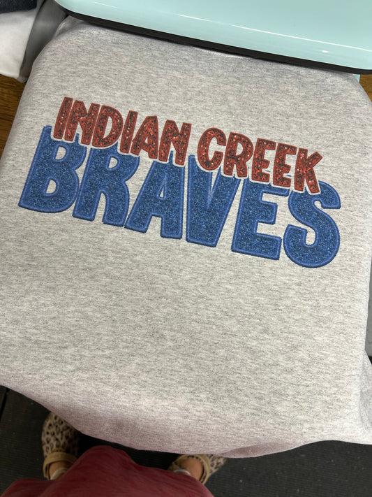 Indian creek braves crewneck